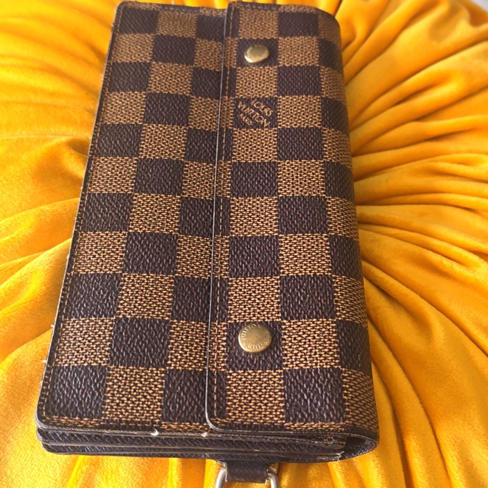 💯 Authentic Louis Vuitton Portefeuille Accordeon Long Wallet - Picture 3 of 9